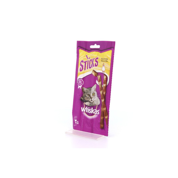 Whiskas γατοτροφή sticks κοτόπουλου 18gr