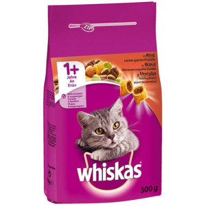 Whiskas γατοτροφή κροκέτα με μοσχάρι 300gr