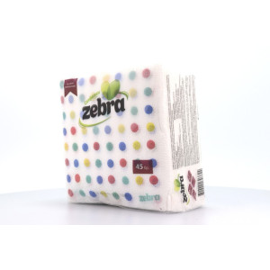 Zebra χαρτοπετσέτες easy open 33x33cm 45 φύλλα Zebra - 1