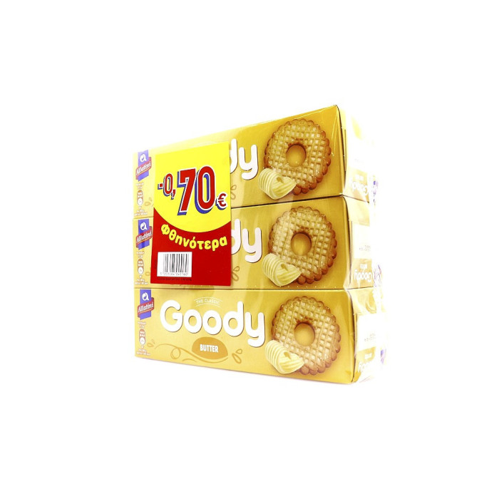 Αλλατίνη goody με βούτυρο 3x175gr