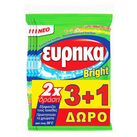 Εύρηκα bright καθαριστικό λεκέδων 4x60gr Εύρηκα - 1