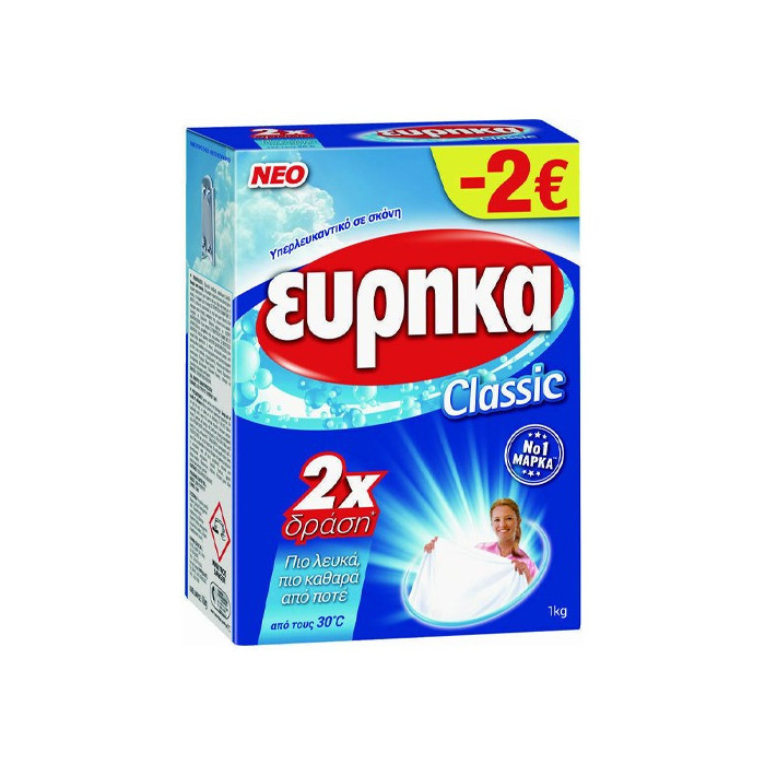 Εύρηκα classic υπερλευκαντικό σε σκόνη 1kg Εύρηκα - 1