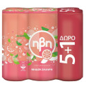 Ηβη αναψυκτικό pink grapefruit χωρίς ζάχαρη 6x330ml