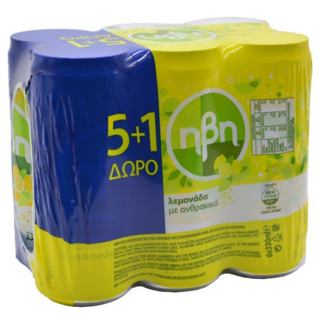 Ήβη αναψυκτικό λεμονάδα 6x330ml