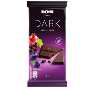 ΙΟΝ σοκολάτα υγείας dark με super fruits 90gr Ιον - 1