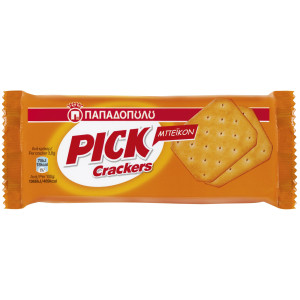 Παπαδοπούλου pick crackers με μπέικον 2x100gr