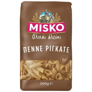 Misko πέννες ριγκάτε ολικής αλέσεως 500gr