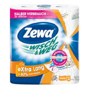 Zewa wisch & weg extra lang χαρτί κουζίνας 2φυλλο 2τεμ