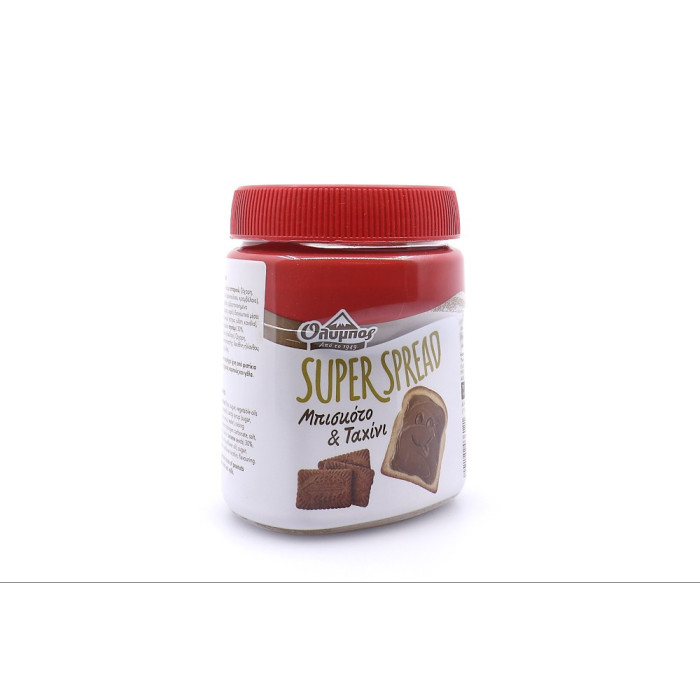 Όλυμπος super spread πραλίνα με μπισκότο & ταχίνι 350gr Όλυμπος - 6