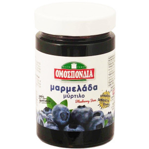 Ομοσπονδία μαρμελάδα μύρτιλο βάζο 360gr