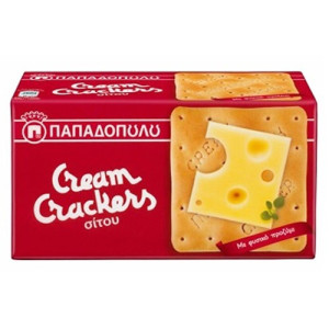 Παπαδοπούλου cream crackers σίτου 140gr Παπαδοπούλου - 1