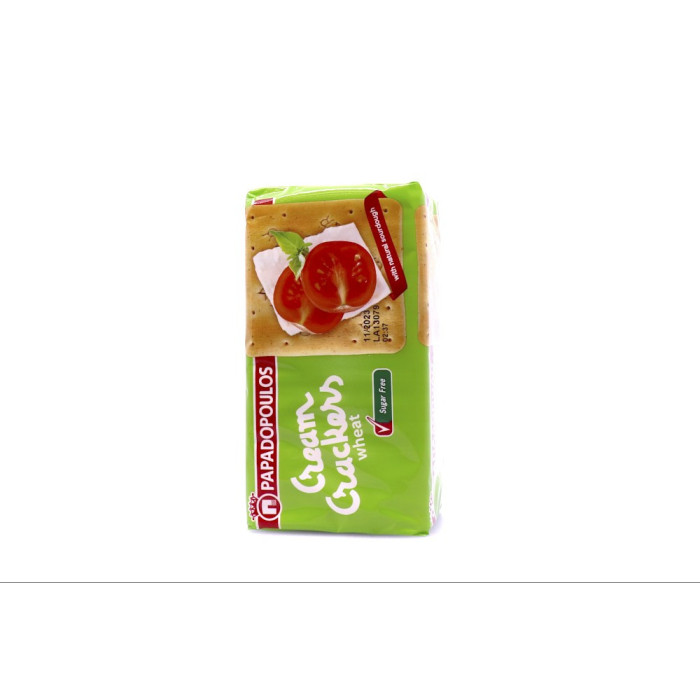 Παπαδοπούλου cream crackers χωρίς ζάχαρη 165gr