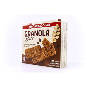 Παπαδοπούλου granola bars με μαύρη σοκολάτα & κακάο 5x42gr