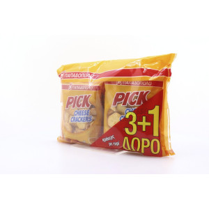 Παπαδοπούλου κρακεράκια mini pick crackers με κασέρι 4x45gr Παπαδοπούλου - 1