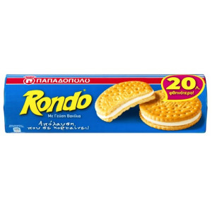 Παπαδοπούλου μπισκότα super rondo με βανίλια 250gr Παπαδοπούλου - 1