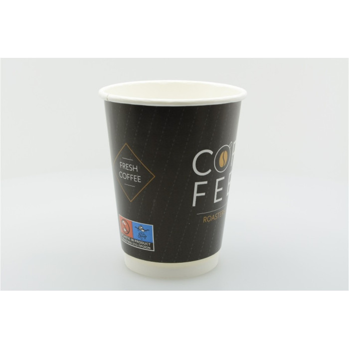 Ποτηρι χαρτινο coffee roasters double wall 12οz-14oz 25τεμ  - 6