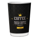 Fresh coffee χάρτινα ποτήρια double wall 8oz 25τεμ