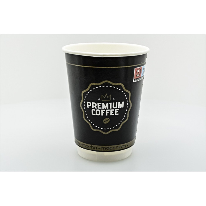 Premium coffee χάρτινα ποτήρια double wall 16oz 20τεμ