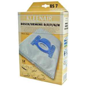 Kleenair σακούλα για ηλεκτρική σκούπα Bosh / Siemens D/E/F/G/H 5τεμ Kleenair - 1