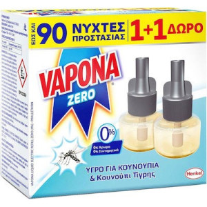 Vapona zero ανταλλακτικό υγρό για 45 νύχτες 2τεμ Vapona - 1