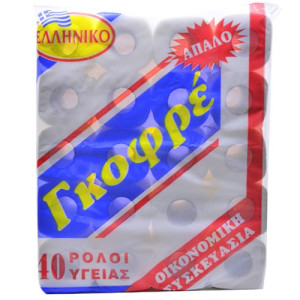 Χαρτί υγείας γκοφρέ 40x80gr  - 1