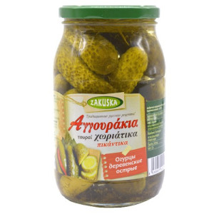 Zakuska αγγουράκια τουρσί χωριάτικα πικάντικα 800gr Zakuska - 1