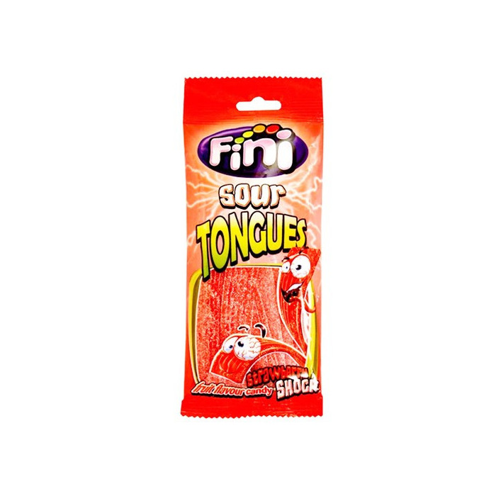 Fini ζελεδάκια sour tonques φράουλας 100gr