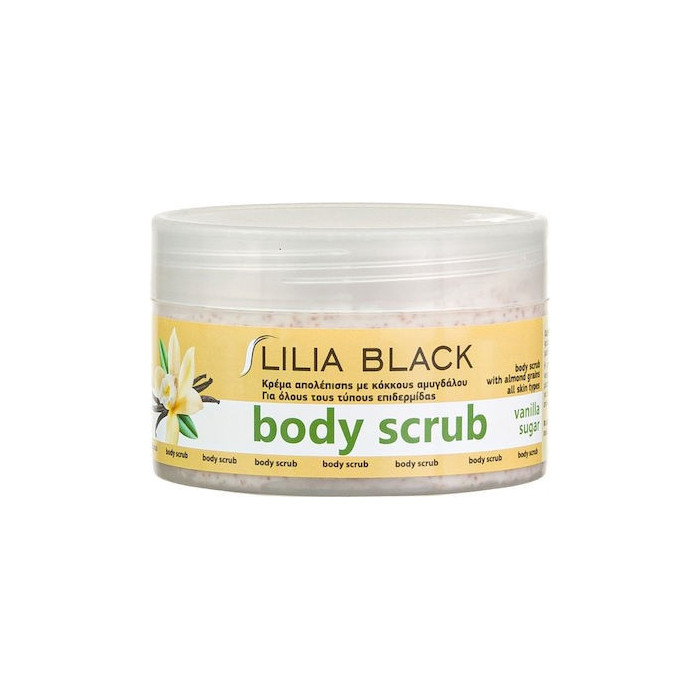 Lilia black scrub σώματος βανίλια 250ml