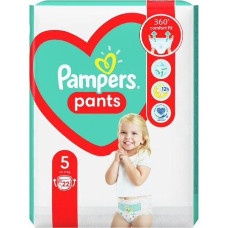 Pampers pants πάνες βρακάκι νο5 12-17kg 22τεμ