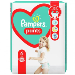 Pampers pants πάνες βρακάκι νο6 14-19kg 19τεμ