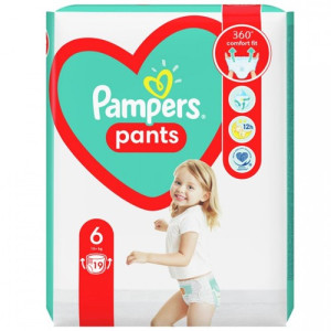 Pampers pants πάνες βρακάκι νο6 14-19kg 19τεμ Pampers - 1