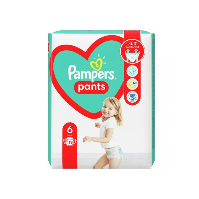 Pampers pants πάνες βρακάκι νο6 14-19kg 19τεμ