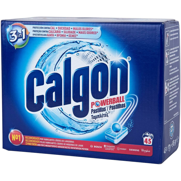 Calgon αποσκληρυντικό πλυντηρίου ρούχων σε ταμπλέτες 45τεμ