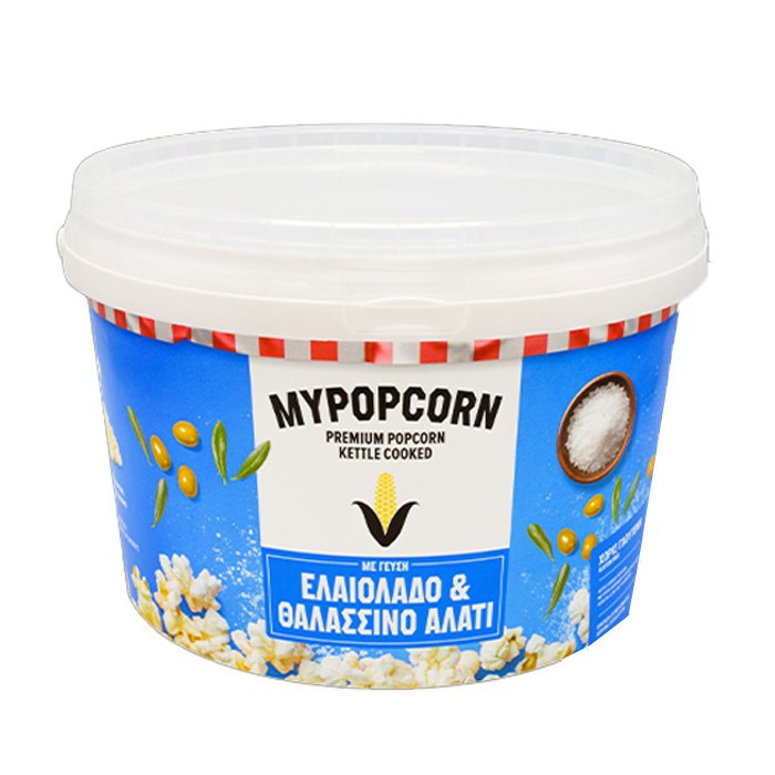 My popcorn ποπ κορν με ελαιόλαδο & θαλασσινό αλάτι 200gr