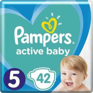 Pampers active baby πάνες με αυτοκόλλητο νο5 11-16kg 42τεμ Pampers - 1