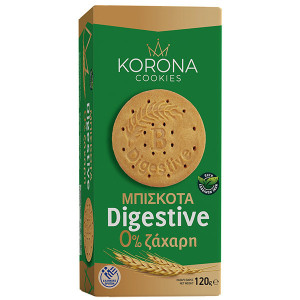 Korona μπισκότα digestive με 0% ζάχαρη 120gr Korona - 1