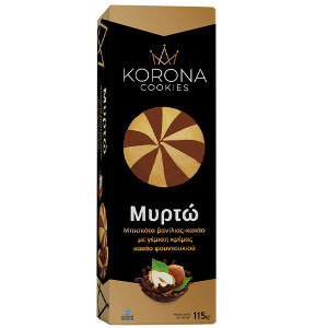 Korona μπισκότα μυρτώ βανίλια-κακάο 115gr Korona - 1