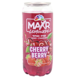 Maxr λεμονάδα cherry berry με κεράσι & φράουλα 330ml