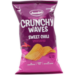 Jumbo crunchy waves sweet chili χωρίς γλουτένη 90gr Ohonos snacks - 1