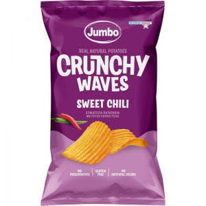 Jumbo crunchy waves sweet chili χωρίς γλουτένη 90gr Ohonos snacks - 1