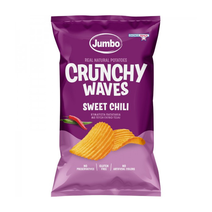 Jumbo crunchy waves sweet chili χωρίς γλουτένη 90gr