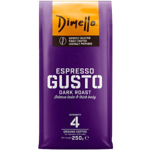 Dimello καφές espresso gusto dark roast αλεσμένος 250gr Dimello - 1