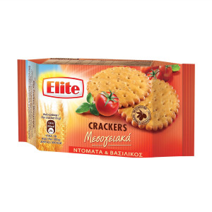 Elite crackers μεσογειακά ντομάτα & βασιλικός 105gr