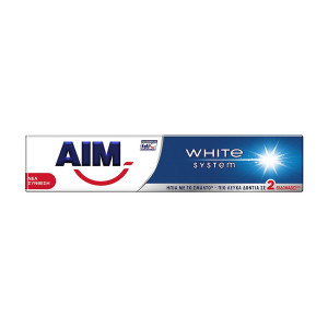 AIM οδοντόκρεμα white system 75ml