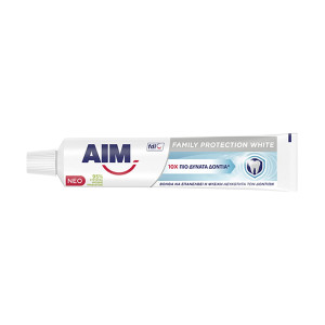 AIM οδοντόκρεμα family protection white 75ml