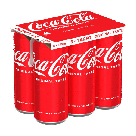 Coca cola αναψυκτικό original 6x330ml