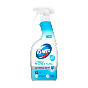 Klinex hygiene υγρό καθαριστικό μπάνιου σε spray 750ml