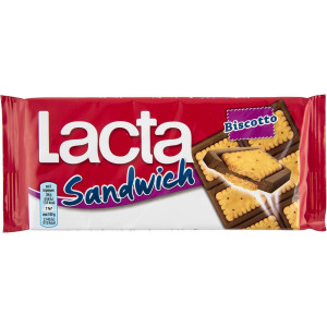 Lacta σοκολάτα sandwich mini μπισκότα 87gr