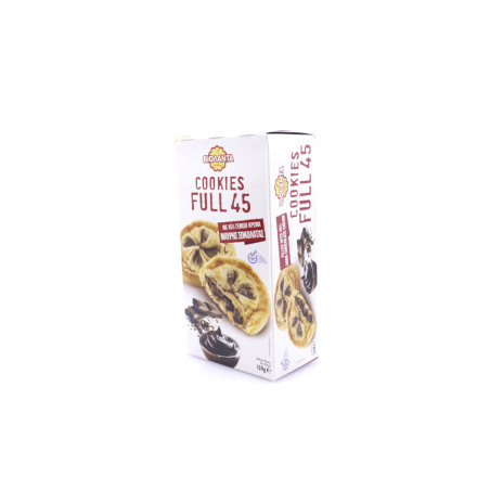 Βιολάντα μπισκότα cookies full 45 με μαύρη σοκολάτα 150gr