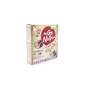 Go nutri μπάρες δημητριακών με cranberry 6x30gr Go nutri - 6